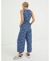 FatFace Women's Haylie Ink Floral Jumpsuit