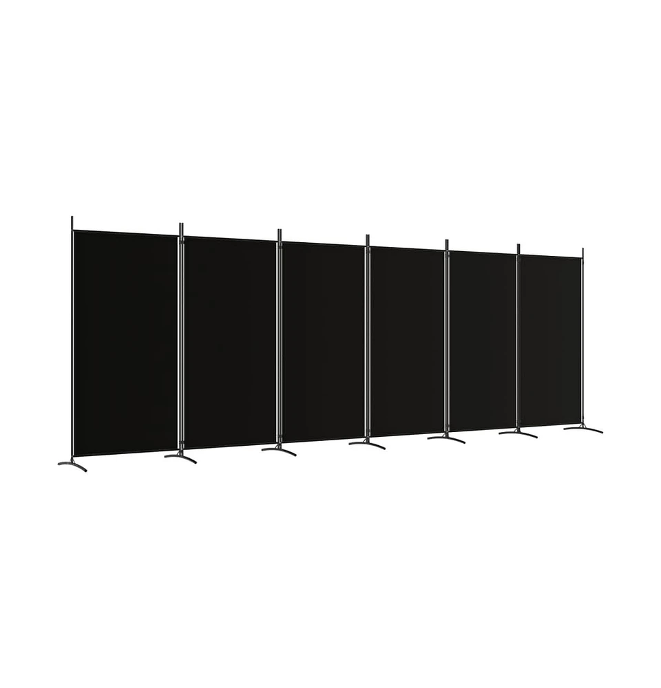 vidaXL 6-Panel Room Divider 204.7"x70.9" Fabric