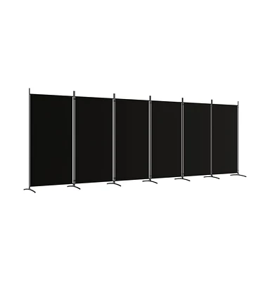 vidaXL 6-Panel Room Divider 204.7"x70.9" Fabric