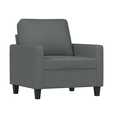 vidaXL Sofa Chair Dark Gray 23.6" Fabric