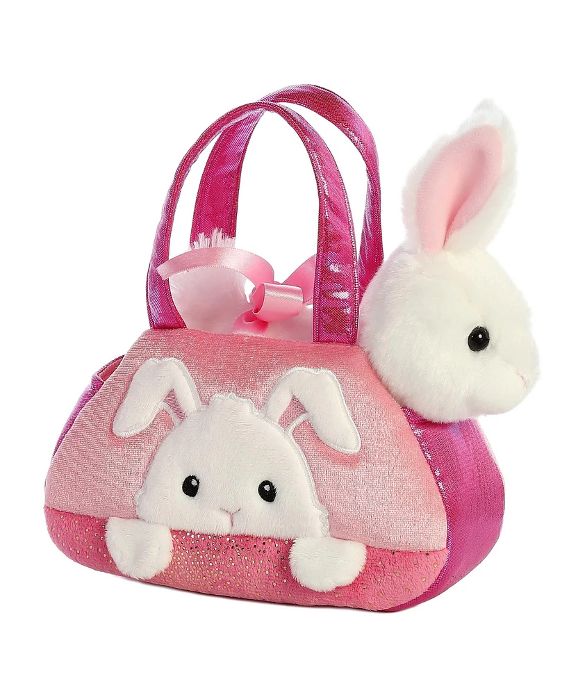 Aurora Small Peek-a-Boo Bunny Fancy Pals Fashionable Plush Toy Pink 7"