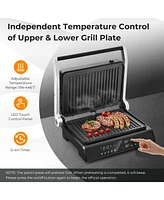 3 in 1 Indoor Electric Panini Press Grill with Led Display