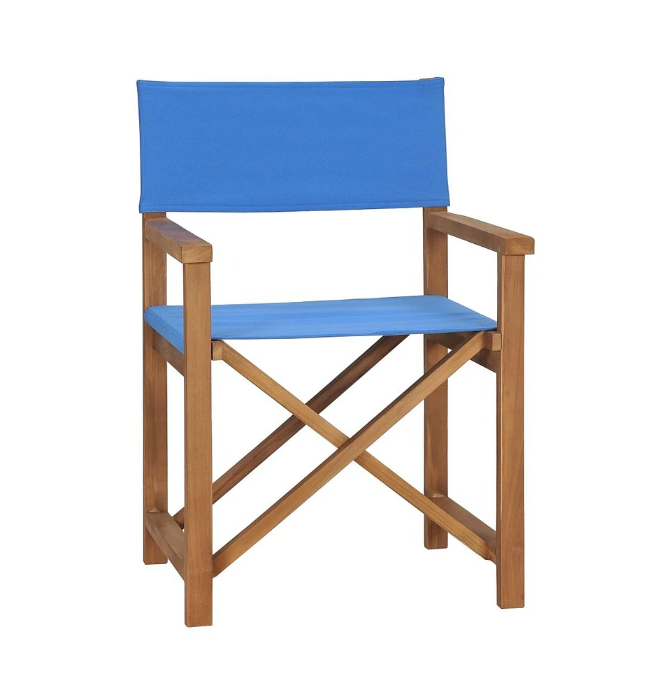 vidaXL Director's Chair Solid Teak Wood