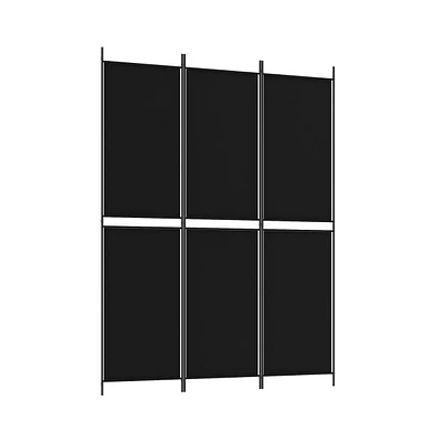 vidaXL 3-Panel Room Divider 59.1"x78.7" Fabric