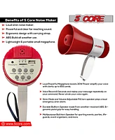 5 Core Megaphone Bullhorn Speaker 30W Mini Bull Horn Rechargeable Cheer Megafono 800 Yards Range Loudspeaker