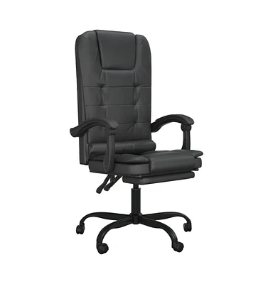 vidaXL Massage Reclining Office Chair Faux Leather