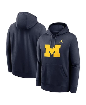 Jordan Men's Michigan Wolverines Primetime Evergreen Club Fleece Pullover Hoodie