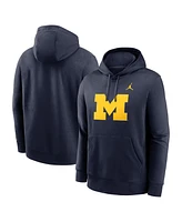 Jordan Men's Michigan Wolverines Primetime Evergreen Club Fleece Pullover Hoodie