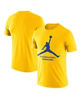 Nike Men's Gold Golden State Warriors Essential Jumpman T-Shirt