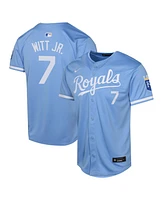 Nike Big Boys and Girls Bobby Witt Light Blue Kansas City Royals Alternate Limited Player Jersey