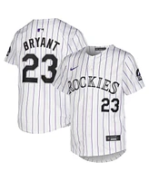 Nike Big Boys and Girls Kris Bryant White Colorado Rockies Home Limited Player Jersey