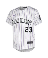 Nike Big Boys and Girls Kris Bryant White Colorado Rockies Home Limited Player Jersey