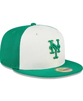 New Era Men's White/Green New York Mets 2024 St. Patrick's Day 59FIFTY Fitted Hat