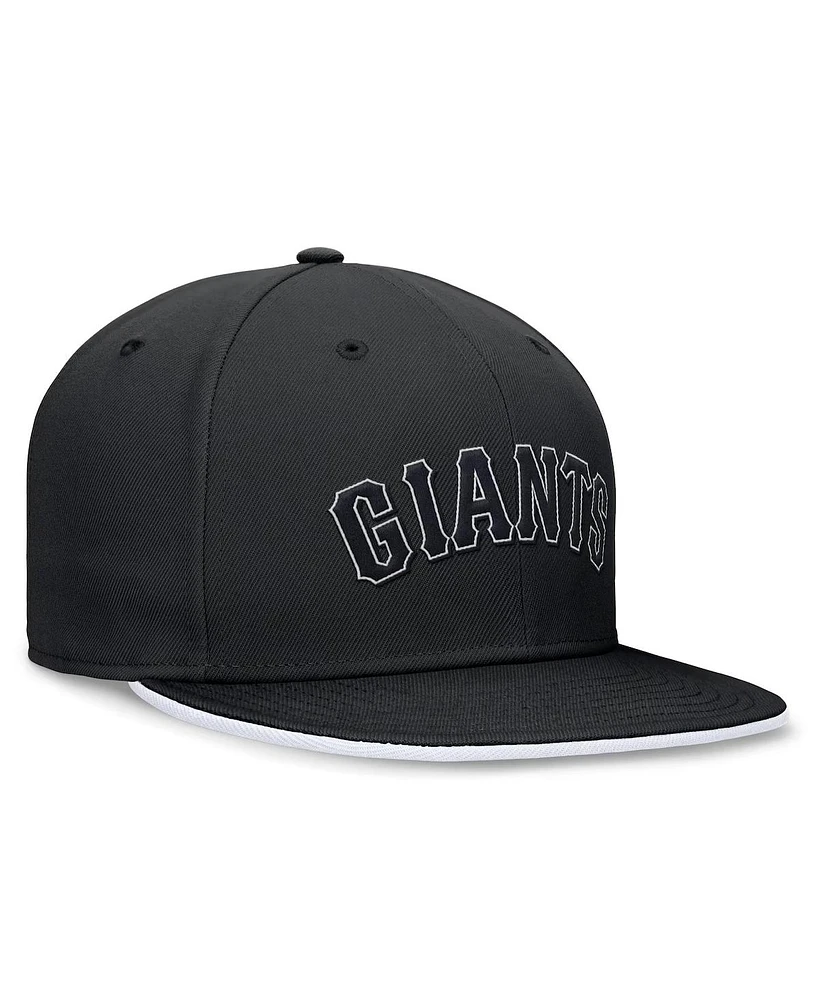 Nike Men's Black San Francisco Giants Primetime True Performance Fitted Hat