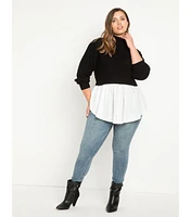 Eloquii Plus Twofer Skirted Sweater