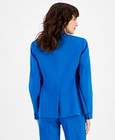 Bar Iii Women's Bistretch Open-Front Long-Sleeve Blazer, Created for Macy's