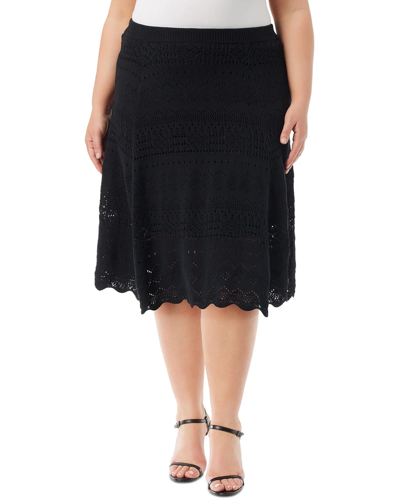 Jessica Simpson Trendy Plus Noji Cotton Pointelle Maxi Skirt