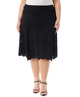 Jessica Simpson Trendy Plus Noji Cotton Pointelle Maxi Skirt