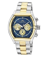 Roman Stainless Steel Two Tone & Blue Men's Watch 1291EROS