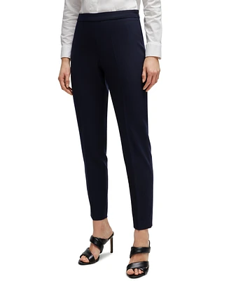 Boss by Hugo Boss Women's Micro-Patterned Regular-Fit Trousers