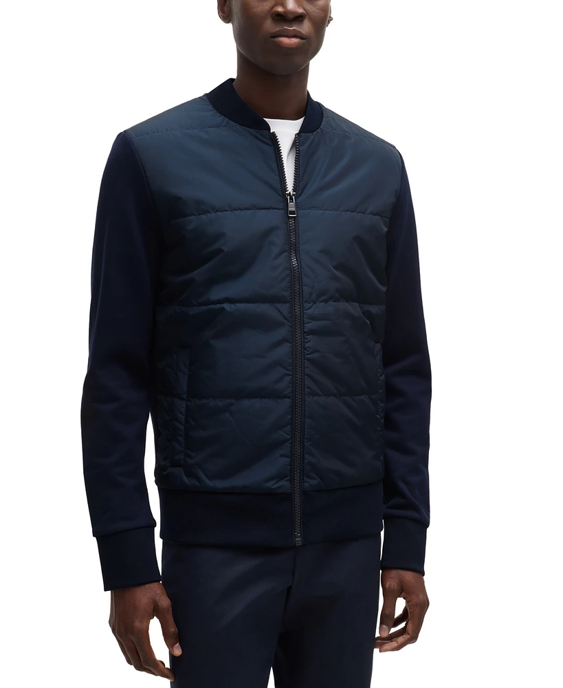 Boss by Hugo Boss Men's Technical Fabric Zip-Up Jacket