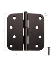 Cauldham 12 Pk 4" Interior Door Hinges 0.63" Radius Oil Rubbed Bronze