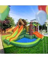 Cloud 9 Bounce House, Jungle Theme, with Blower & Two Slides