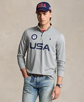 Polo Ralph Lauren Men's Team Usa Micro-Dot Mesh Quarter-Zip