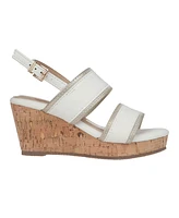 Vince Camuto Big Girl's Casual Wedge with Shimmer Detail Binding Polyurethane Sandals