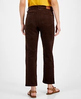 Tommy Hilfiger Women's Straight-Leg Cropped Corduroy Pants