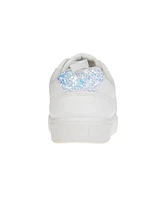 Bebe Big Girl's Low Profile Sneaker with Chunky Glitter Details Polyurethane Sneakers