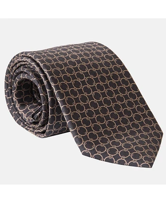 Elizabetta Big & Tall Monza - Extra Long Printed Silk Tie for Men