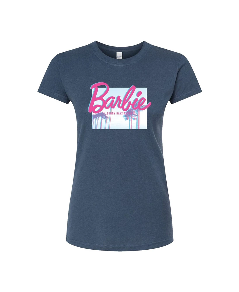 Hybrid Apparel Trendy Juniors Barbie Beach Graphic Tee