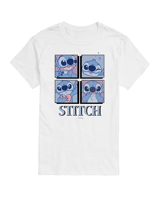 Hybrid Apparel Trendy Juniors Lilo and Stitch grid Graphic Tee