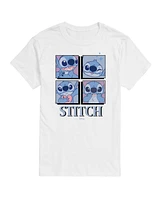 Hybrid Apparel Trendy Juniors Lilo and Stitch grid Graphic Tee