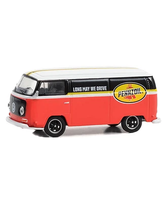 Greenlight Collectibles 1/64 Volkswagen Type 2 Panel Van, Pennzoil, Club Vee-Dub