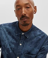 Mode of One Men's Relaxed-Fit Denim Shirt, Created for Macy's