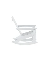 WestinTrends Modern Adirondack Outdoor Rocking Chair