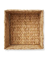 Casafield 10.5" x 10.5" Water Hyacinth Storage Baskets, Natural