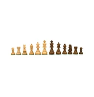 We Games French Staunton Chess Set – Weighted Pieces & Walnut Wood Board 18 in.