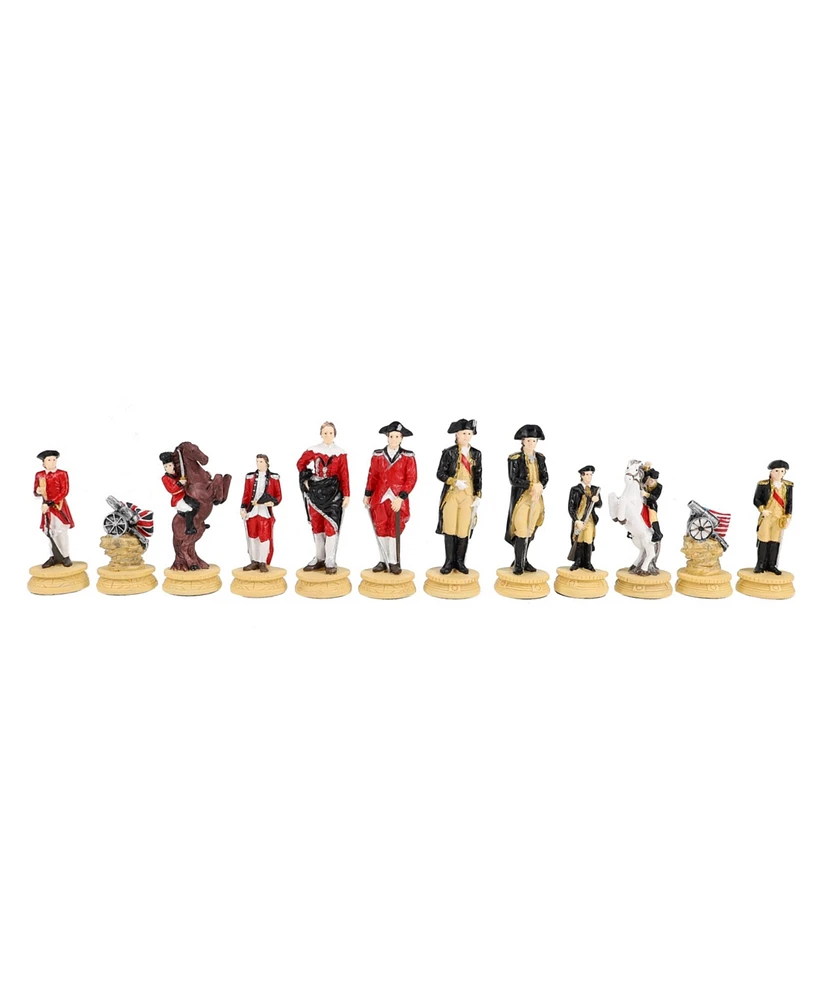 We Games American Revolutionary War Chess Pieces, 3.5 inch king