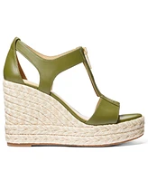 Michael Kors Berkley Zipper Espadrille Platform Wedge Sandals