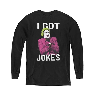 Batman Boys Classic Tv Youth Got Jokes Long Sleeve Sweatshirts