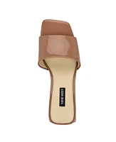 Nine West Women's Bamsy Square Toe Slip-on Dress Sandals