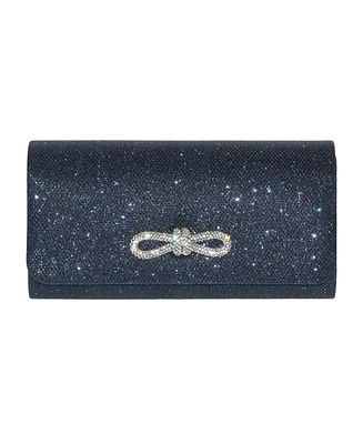 Club Rochelier Ladies' Evening Bag with Glitter Bow