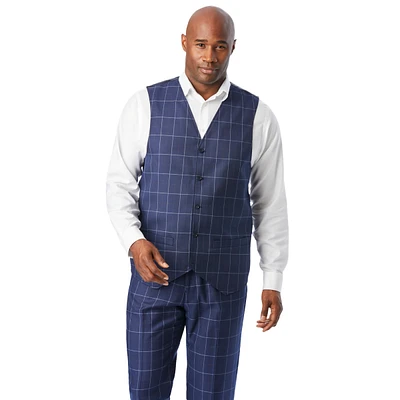 KingSize Big & Tall Ks Signature Collection Easy Movement 5-Button Suit Vest