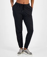 Id Ideology Women's Animal-Print Jogger Pants, Created for Macy's