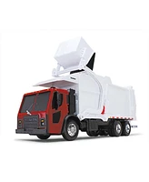 First Gear 1/25 White/Red Mack Garbage Truck with McNeilus Meridian Loader & Dumpster