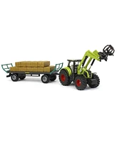 Siku 1/50 Claas Mfd Tractor with Loader, Hay Wagon & Bales Siku-1946