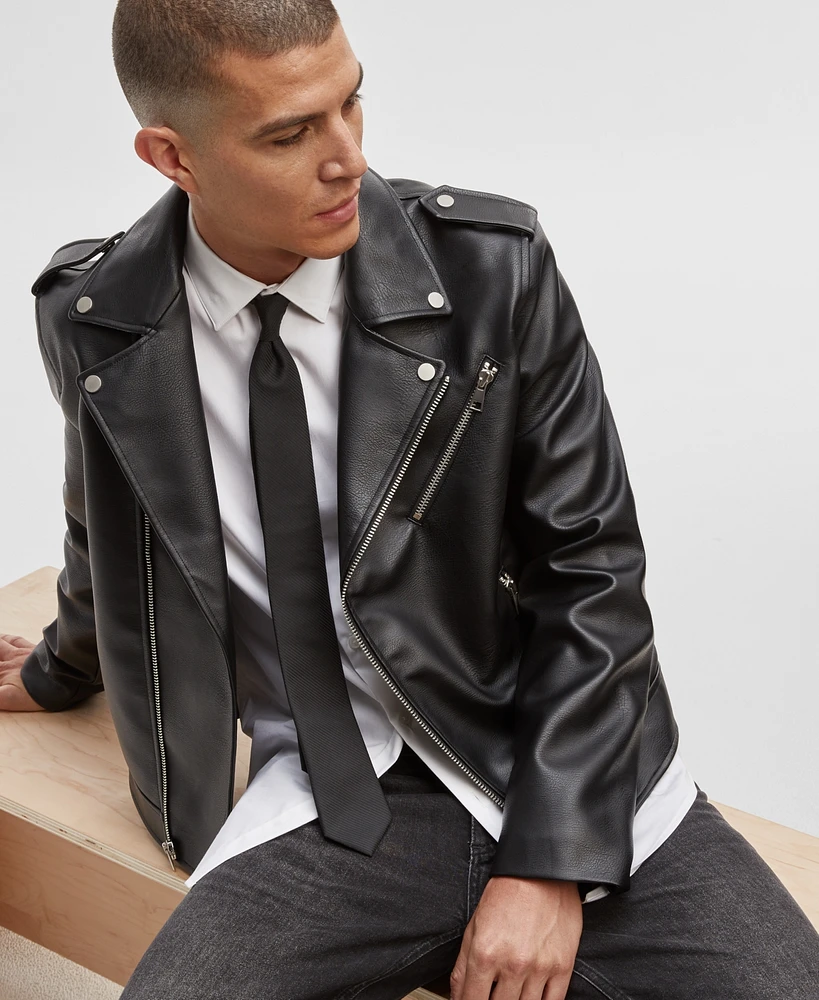 Mode of One Men's Biker Jacket, Created for Macy's